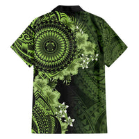 Vanuatu Hawaiian Shirt Hibisus Polynesian Pattern Green LT14 - Polynesian Pride