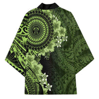Vanuatu Kimono Hibisus Polynesian Pattern Green LT14 - Polynesian Pride