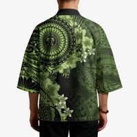 Vanuatu Kimono Hibisus Polynesian Pattern Green LT14 - Polynesian Pride