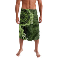 Vanuatu Lavalava Hibisus Polynesian Pattern Green - Polynesian Pride