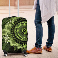 Vanuatu Luggage Cover Hibisus Polynesian Pattern Green LT14 Green - Polynesian Pride