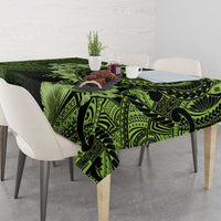 Vanuatu Tablecloth Hibisus Polynesian Pattern Green LT14 - Polynesian Pride
