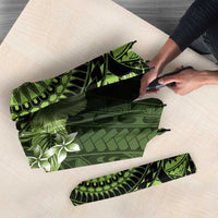 Vanuatu Umbrella Hibisus Polynesian Pattern Green LT14 - Polynesian Pride