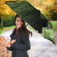 Vanuatu Umbrella Hibisus Polynesian Pattern Green LT14 - Polynesian Pride