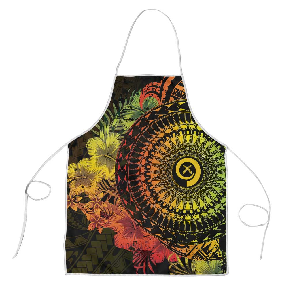 Vanuatu Apron Hibisus Polynesian Pattern Reggae LT14 Reggae - Polynesian Pride
