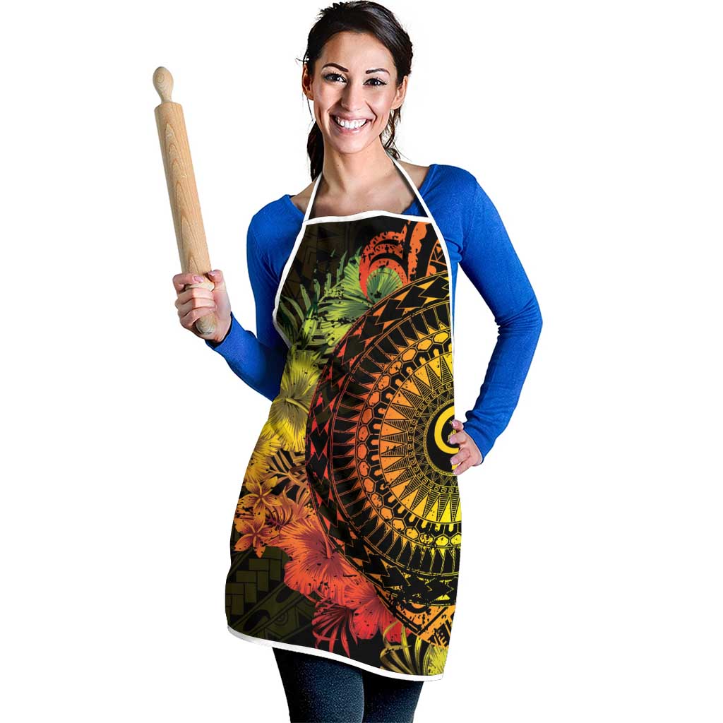 Vanuatu Apron Hibisus Polynesian Pattern Reggae LT14 - Polynesian Pride