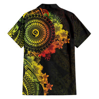 Vanuatu Family Matching Puletasi and Hawaiian Shirt Hibisus Polynesian Pattern Reggae - Polynesian Pride