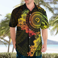 Vanuatu Hawaiian Shirt Hibisus Polynesian Pattern Reggae LT14 - Polynesian Pride