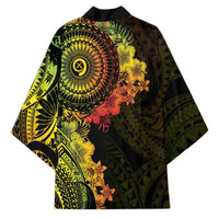 Vanuatu Kimono Hibisus Polynesian Pattern Reggae LT14 - Polynesian Pride