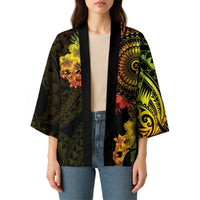 Vanuatu Kimono Hibisus Polynesian Pattern Reggae LT14 - Polynesian Pride