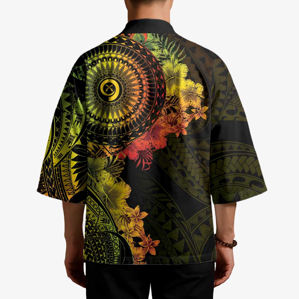 Vanuatu Kimono Hibisus Polynesian Pattern Reggae LT14 - Polynesian Pride