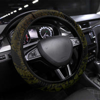 Vanuatu Steering Wheel Cover Hibisus Polynesian Pattern Reggae LT14 Universal Fit Reggae - Polynesian Pride