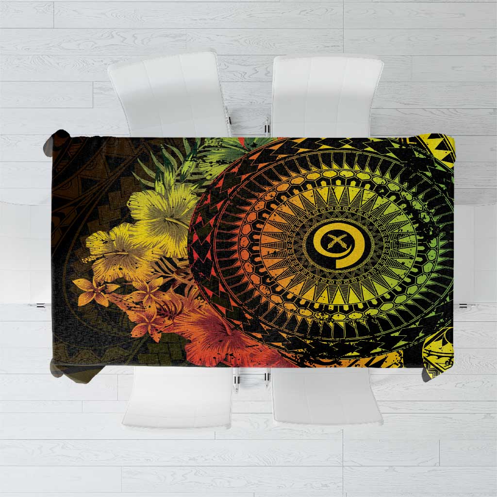 Vanuatu Tablecloth Hibisus Polynesian Pattern Reggae LT14 Reggae - Polynesian Pride
