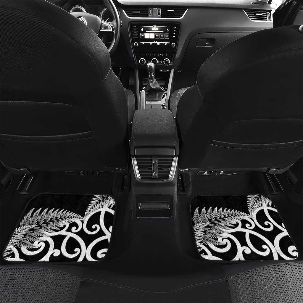 New Zealand Australia Rugby Car Mats Wallabies Aboriginal All Black Maori Tiki Together - Polynesian Pride