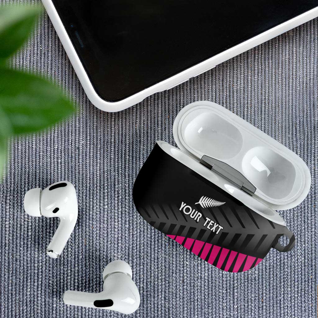 New Zealand Silver Fern Rugby Custom AirPods Case 2025 All Black Go Champions - Polynesian Pride