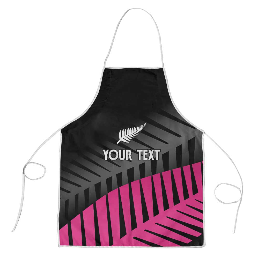 New Zealand Silver Fern Rugby Custom Apron 2025 All Black Go Champions - Polynesian Pride