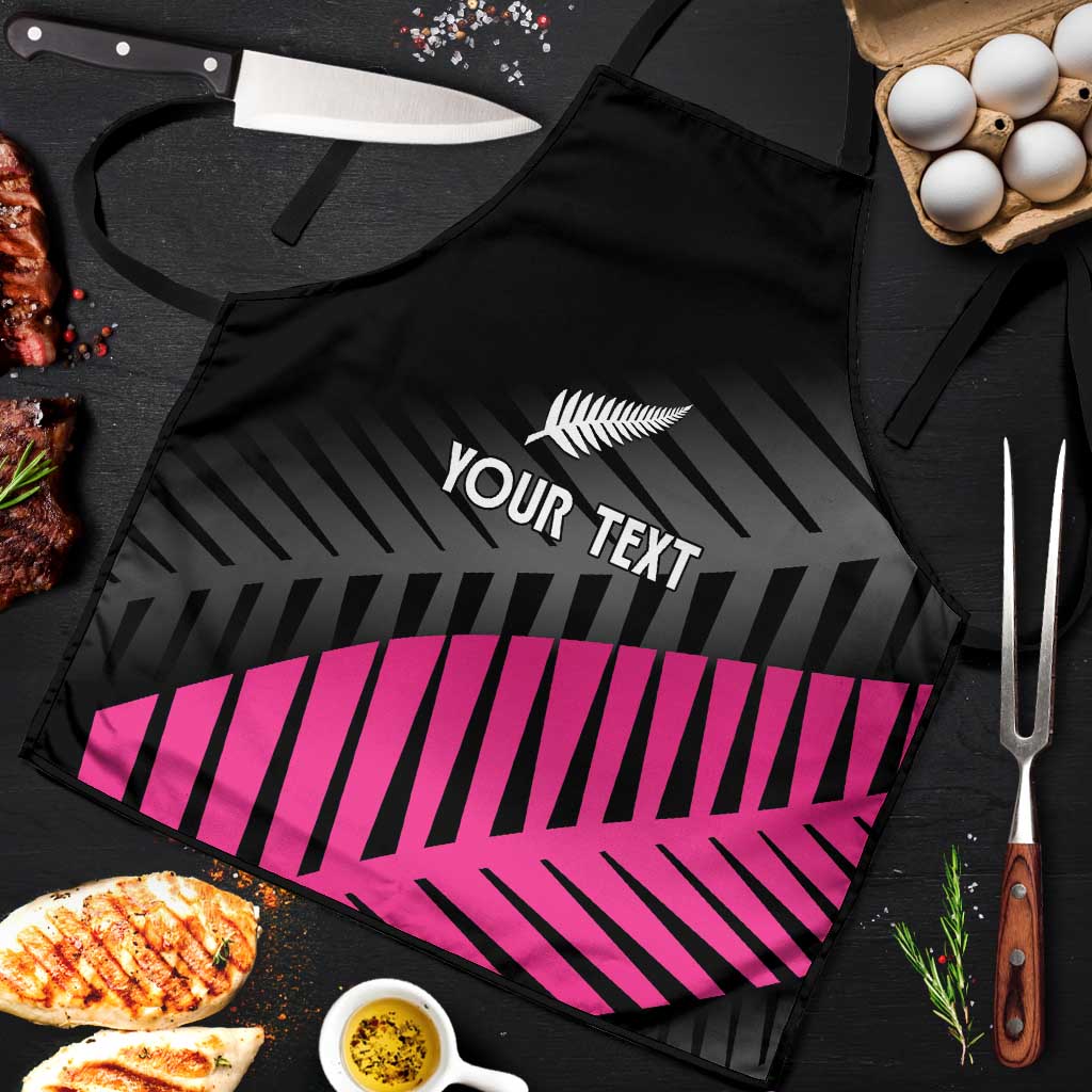 New Zealand Silver Fern Rugby Custom Apron 2025 All Black Go Champions - Polynesian Pride