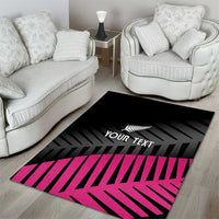 New Zealand Silver Fern Rugby Custom Area Rug 2025 All Black Go Champions - Polynesian Pride