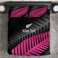New Zealand Silver Fern Rugby Custom Bedding Set 2025 All Black Go Champions - Polynesian Pride