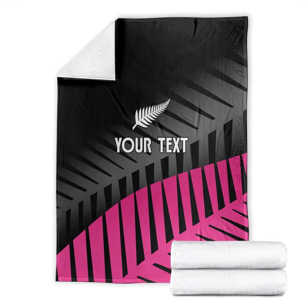 New Zealand Silver Fern Rugby Custom Blanket 2025 All Black Go Champions - Polynesian Pride