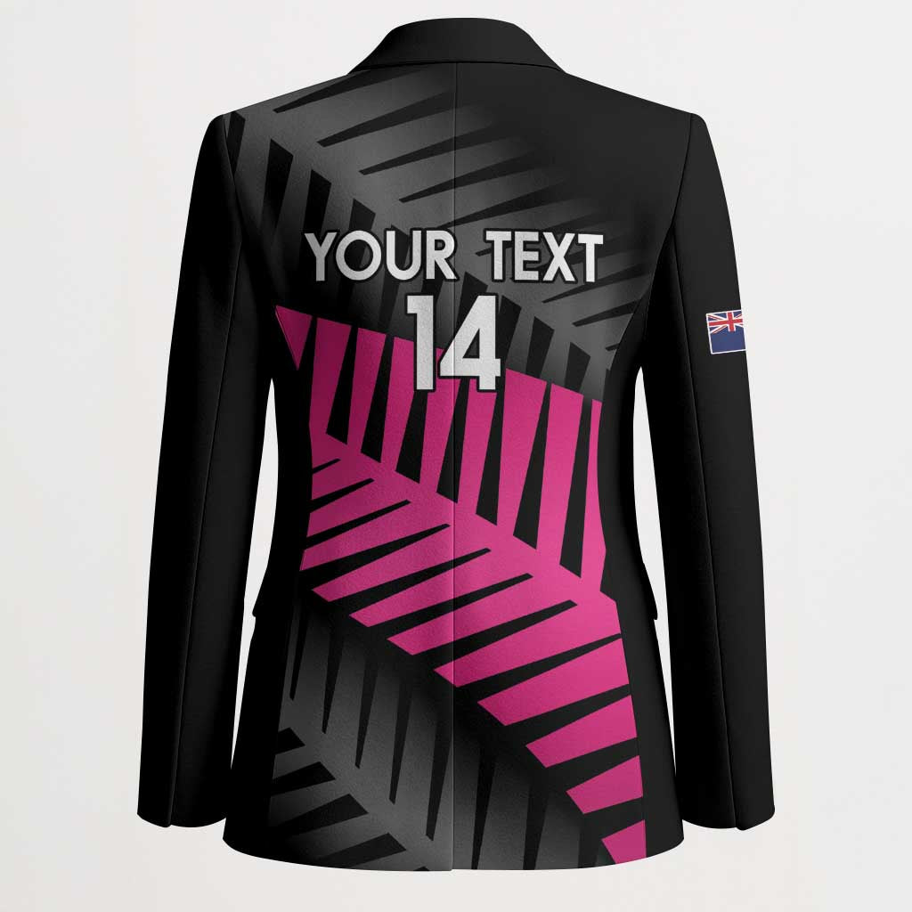 New Zealand Silver Fern Rugby Custom Blazer 2025 All Black Go Champions - Polynesian Pride