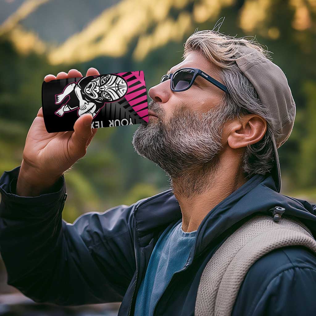 New Zealand Silver Fern Rugby Custom 4 in 1 Can Cooler Tumbler 2025 All Black Go Champions - Polynesian Pride