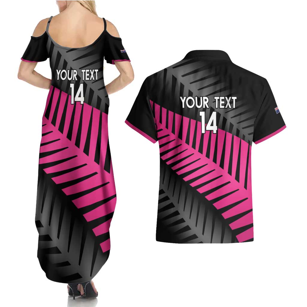 New Zealand Silver Fern Rugby Custom Couples Matching Summer Maxi Dress and Hawaiian Shirt 2025 All Black Go Champions - Polynesian Pride