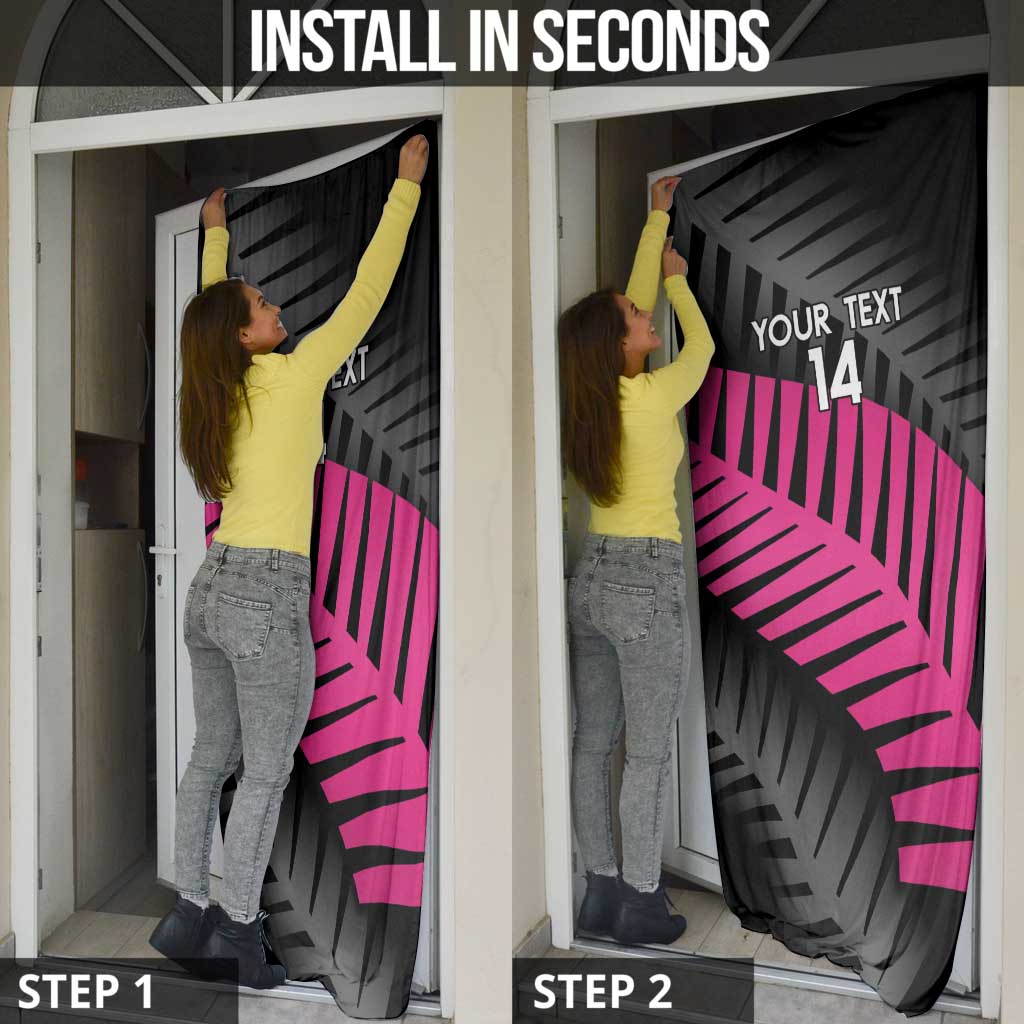 New Zealand Silver Fern Rugby Custom Door Cover 2025 All Black Go Champions - Polynesian Pride