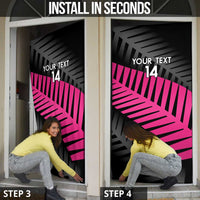 New Zealand Silver Fern Rugby Custom Door Cover 2025 All Black Go Champions - Polynesian Pride