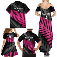 New Zealand Silver Fern Rugby Custom Family Matching Summer Maxi Dress and Hawaiian Shirt 2025 All Black Go Champions - Polynesian Pride
