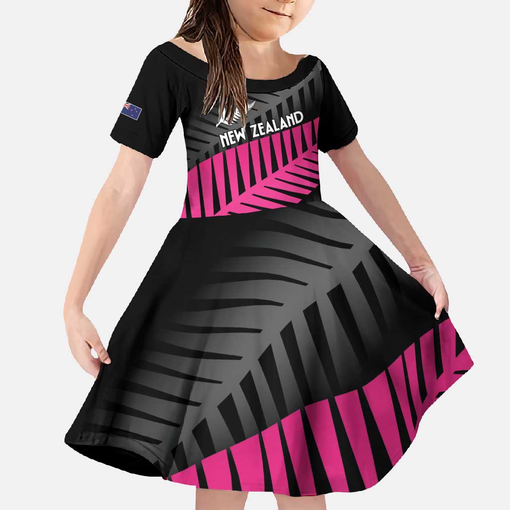 New Zealand Silver Fern Rugby Custom Family Matching Tank Maxi Dress and Hawaiian Shirt 2025 All Black Go Champions - Polynesian Pride