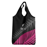 New Zealand Silver Fern Rugby Custom Grocery Bag 2025 All Black Go Champions - Polynesian Pride