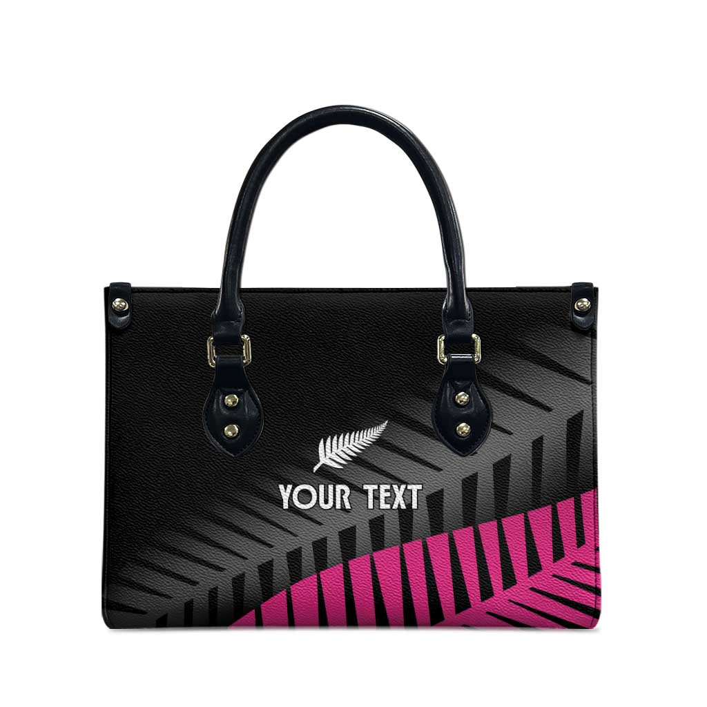 New Zealand Silver Fern Rugby Custom Leather Bag 2025 All Black Go Champions - Polynesian Pride