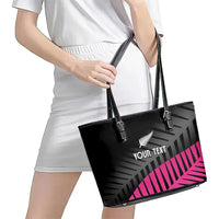 New Zealand Silver Fern Rugby Custom Leather Tote Bag 2025 All Black Go Champions - Polynesian Pride