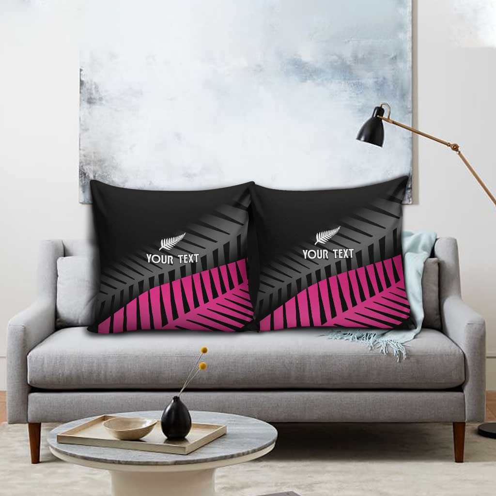 New Zealand Silver Fern Rugby Custom Pillow Cover 2025 All Black Go Champions - Polynesian Pride