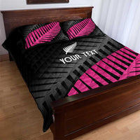 New Zealand Silver Fern Rugby Custom Quilt Bed Set 2025 All Black Go Champions - Polynesian Pride