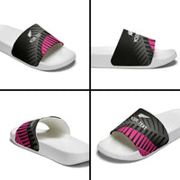New Zealand Silver Fern Rugby Custom Slide Sandals 2025 All Black Go Champions - Polynesian Pride