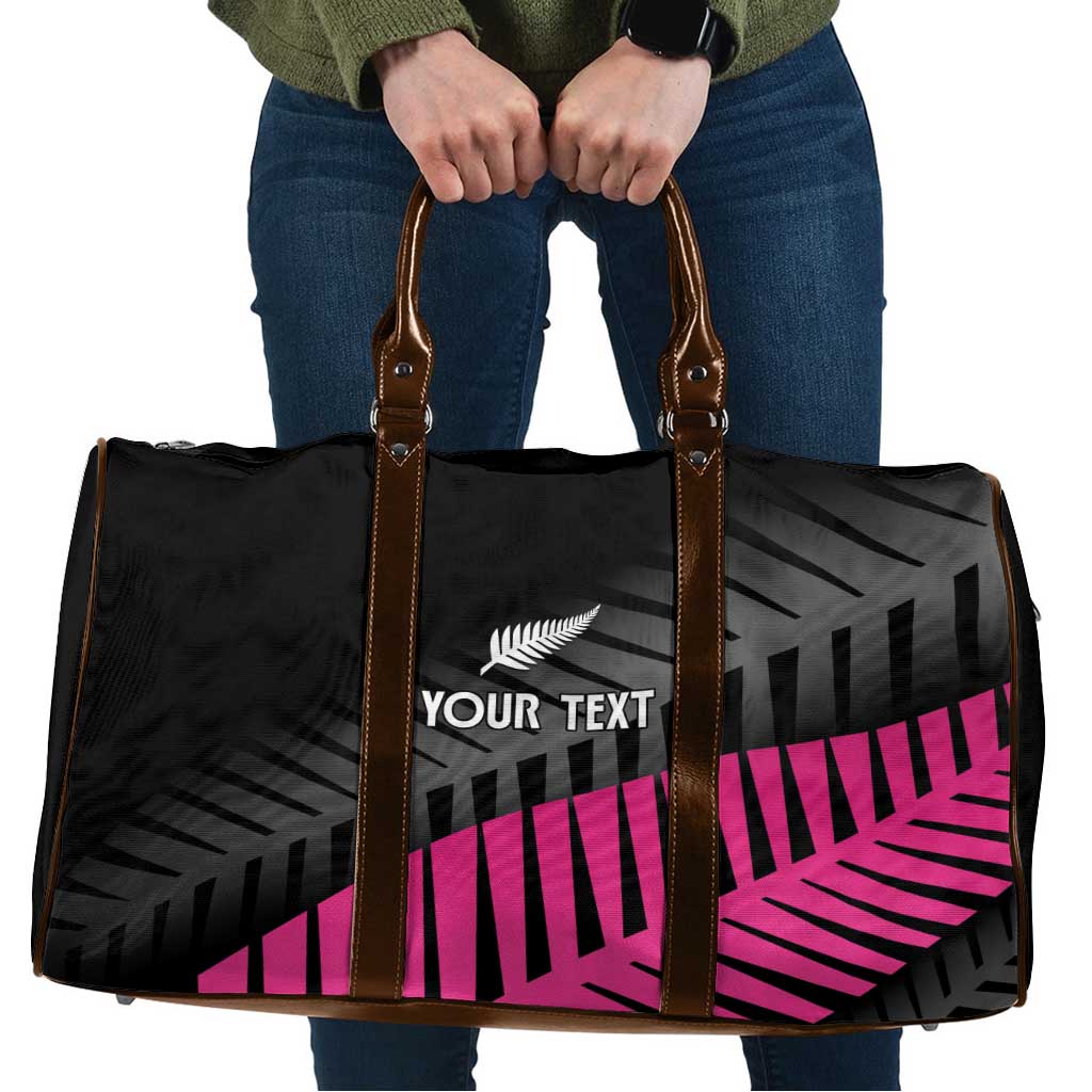 New Zealand Silver Fern Rugby Custom Travel Bag 2025 All Black Go Champions - Polynesian Pride