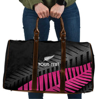 New Zealand Silver Fern Rugby Custom Travel Bag 2025 All Black Go Champions - Polynesian Pride