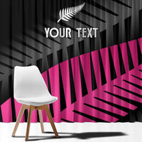 New Zealand Silver Fern Rugby Custom Window Curtain 2025 All Black Go Champions - Polynesian Pride