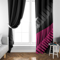 New Zealand Silver Fern Rugby Custom Window Curtain 2025 All Black Go Champions - Polynesian Pride