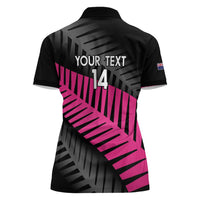 New Zealand Silver Fern Rugby Custom Women Polo Shirt 2025 All Black Go Champions - Polynesian Pride