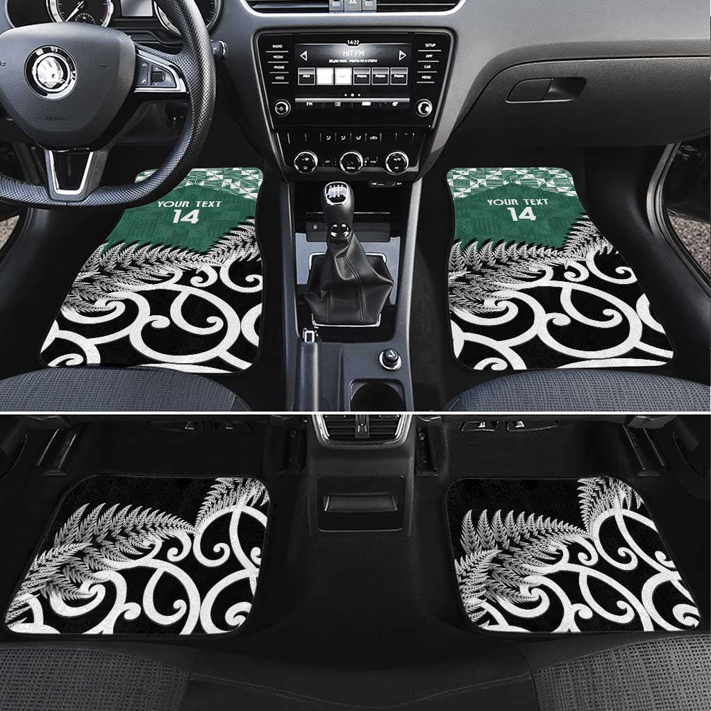 New Zealand South Africa Rugby Car Mats Springboks Kente All Black Maori Together - Polynesian Pride