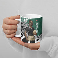 New Zealand South Africa Rugby Ceramic Mug Springboks Kente All Black Maori Together - Polynesian Pride