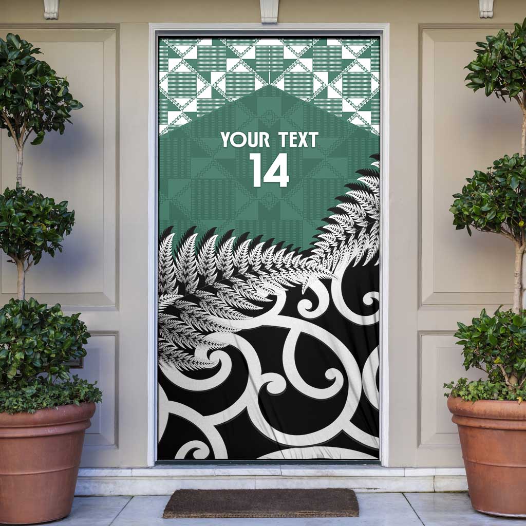 New Zealand South Africa Rugby Door Cover Springboks Kente All Black Maori Together - Polynesian Pride