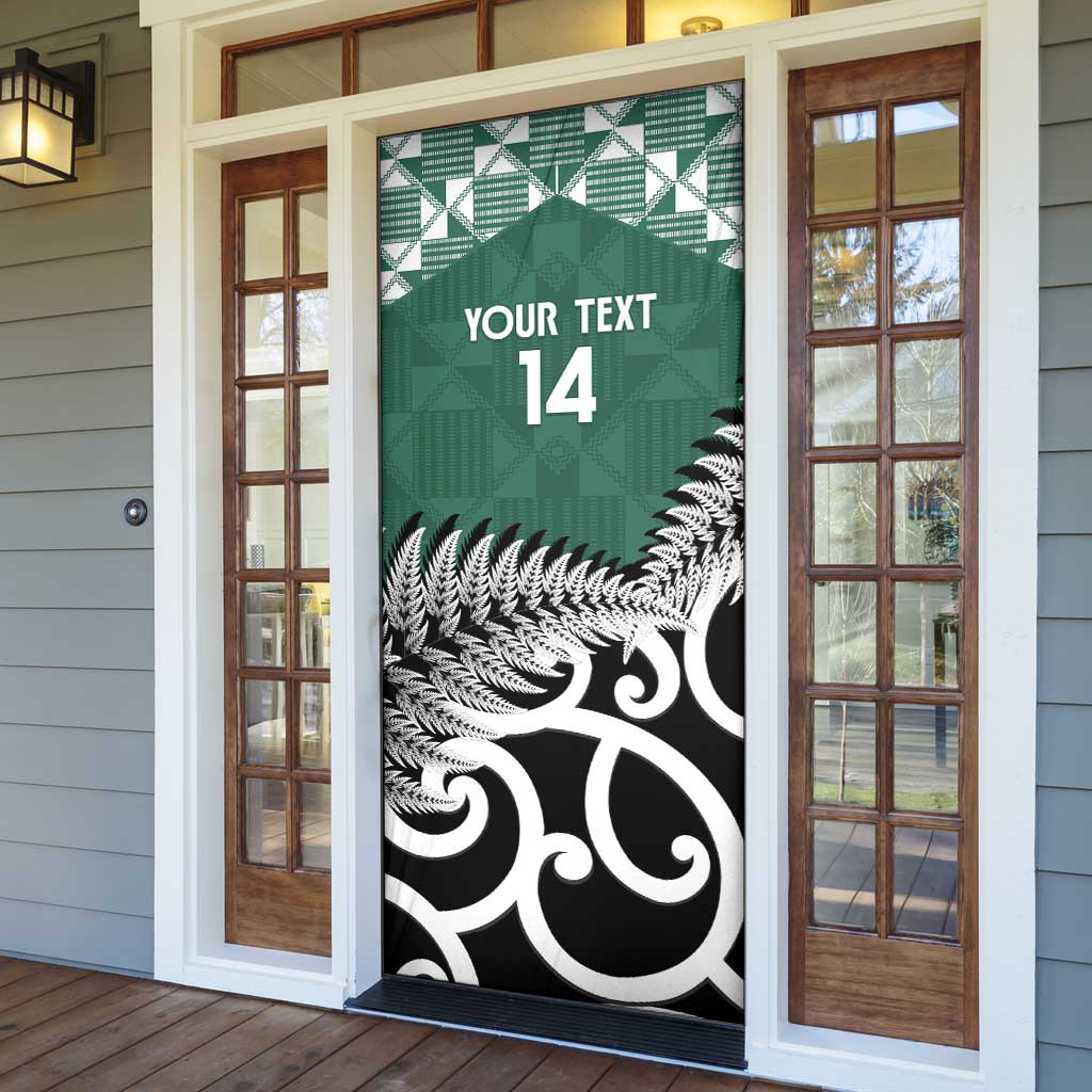 New Zealand South Africa Rugby Door Cover Springboks Kente All Black Maori Together - Polynesian Pride