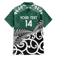 New Zealand South Africa Rugby Custom Family Matching Off The Shoulder Long Sleeve Dress and Hawaiian Shirt Springboks Kente All Black Maori Together - Polynesian Pride