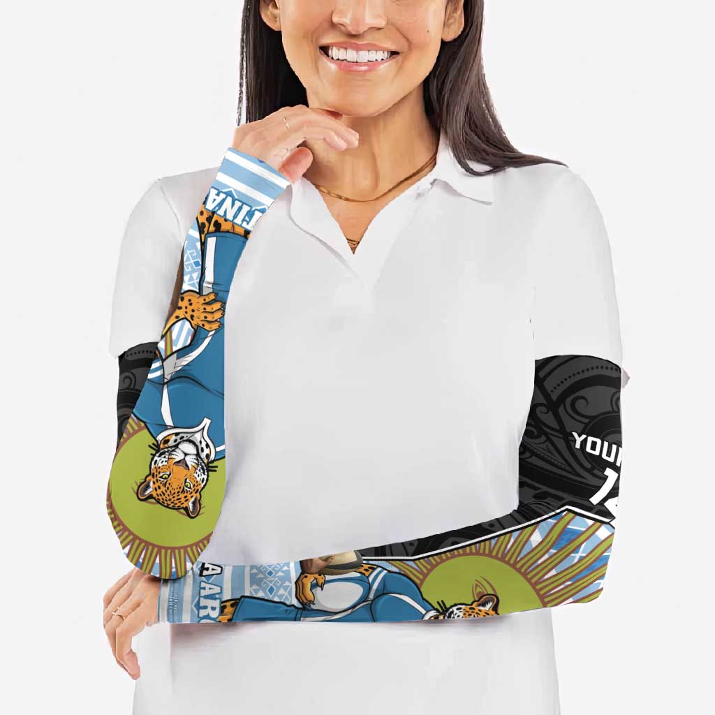 New Zealand Argentina Rugby Arm Sleeves 2025 Los Pumas All Black Together - Polynesian Pride