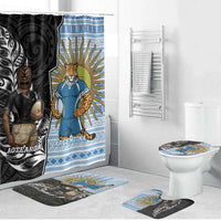 New Zealand Argentina Rugby Bathroom Set 2025 Los Pumas All Black Together - Polynesian Pride