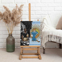 New Zealand Argentina Rugby Canvas Wall Art 2025 Los Pumas All Black Together - Polynesian Pride